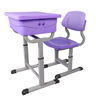 Lightweight Adjustable Classroom Desk And Chair with Steel Frame