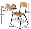Versatile Integrated Training Chair with Writing Tablet And Mesh Net