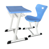 KSA Standard Size Classroom Desk and Chair, One-Piece Molded New ABS Plastic School Desk for Saudi School Tender Project