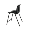 Stackable Single Black Plastic Chair