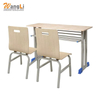 Versatile Double Study Desk And Chair Set for Classrooms