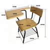 Practical Wood Desk and Chair Set for Training Rooms
