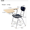 Black with Khaki Wooden Board Bottom Storage Basket，Table And Chair