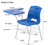 Integrated Training Chair with Writing Tablet And Steel Mesh Net