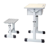 Height Adjustable Desk And Stool Combo with Book Box