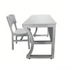 Blow Molding Teacher Desk and Chair Set All Plastic Classroom Teacher Table For Philippine Government Tender Heavy Duty Steel Frame OEM Custom Logo Color