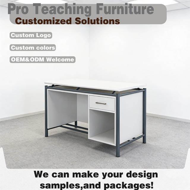 How to Plan a Teacher Desk and Podium for a School Multimedia Classroom