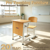 Durable Classroom Desk And Chair Set for Schools