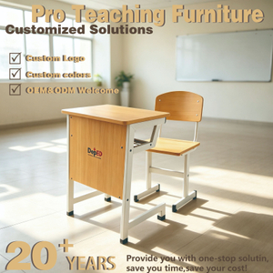 Durable Classroom Desk And Chair Set for Schools