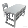 Blow Molding Teacher Desk and Chair Set All Plastic Classroom Teacher Table For Philippine Government Tender Heavy Duty Steel Frame OEM Custom Logo Color