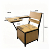 Flip Up Seat Training Chair With Writing Pad & Internal Storage Box