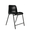Stackable Single Black Plastic Chair