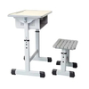 Height Adjustable Desk And Stool Combo with Book Box