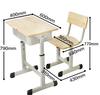 Durable Wood Grain Desk And Chair Set for Classrooms