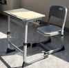 Durable Adjustable Desk And Chair Set with Steel Wire Basket