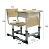 Bamboo Height Adjustable Student Desk Chair Set Moso Bamboo Classroom Furniture For Philippine Government Tender Heavy Steel Frame OEM ODM Custom