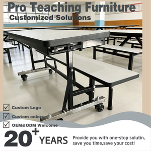 Campus Foldable Splicable Square Mobile Dining Table