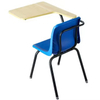 Versatile Integrated Training Chair with Wood Writing Tablet