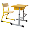 WANGLI Adjustable Student Desk And Chair Set with Painted Wood Panels & Book Box, Colorful School Classroom Furniture