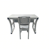 Blow Molding Teacher Desk and Chair Set All Plastic Classroom Teacher Table For Philippine Government Tender Heavy Duty Steel Frame OEM Custom Logo Color