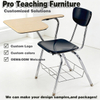 Black with Khaki Wooden Board Bottom Storage Basket，Table And Chair