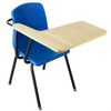 Versatile Integrated Training Chair with Wood Writing Tablet
