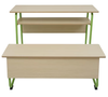 Long Collaborative Desk And Bench Set for Classrooms