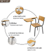 Ersatile Integrated Desk And Chair Set with Writing Tablet