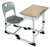 Durable Adjustable Desk And Chair Set with Steel Wire Basket
