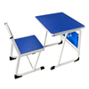 WANGLI Fixed Height Student Desk And Chair Set with Front Panel & Under-Desk Storage Box, Sturdy U-Shape Frame School Furniture