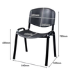 Versatile Stackable Chair with Armrests And Curved Seat