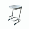 Versatile Backless Stool with Double Footrest Bars