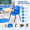Versatile Integrated Training Chair with Wood Writing Tablet