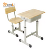 Durable Wood Grain Desk And Chair Set for Classrooms