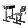 WANGLI Adjustable Student Desk and Chair Set with PP Storage Box, Ergonomic Hollow Back Chair, School Classroom Furniture