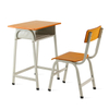 Khaki Wooden Board Desk And Chair