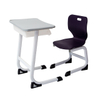 Black Gray Curved Legged Desk And Chair