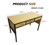 Versatile Teacher Desk And Chair Set with Locking Drawers