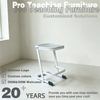 Versatile Backless Stool with Double Footrest Bars