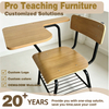Training Chair With Writing Pad Attached Desk Student Lecture Chair