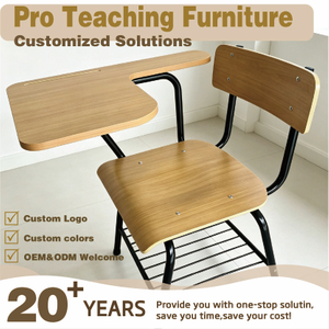 Training Chair With Writing Pad Attached Desk Student Lecture Chair