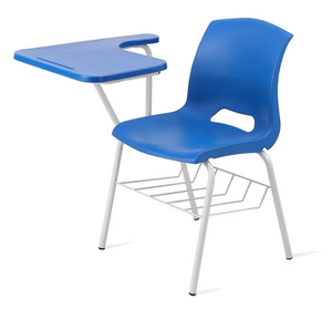 Integrated Training Chair with Writing Tablet And Steel Mesh Net