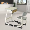 Practical Height Adjustable Classroom Desk And Chair Set