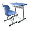 KSA Standard Size Classroom Desk and Chair, One-Piece Molded New ABS Plastic School Desk for Saudi School Tender Project